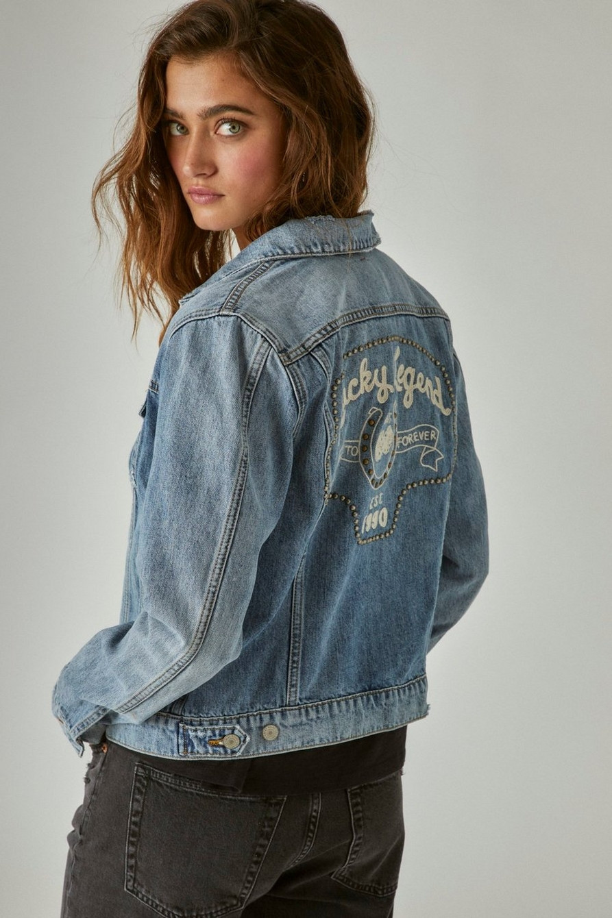 lucky legend studded graphic jacket | Lucky Brand