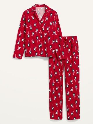 Patterned Flannel Pajama Set for Women | Old Navy (US)