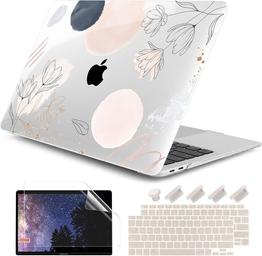 DONGKE Compatible with MacBook Air 13 inch Case 2021 2020 2019 2018 Release A2337 M1 A2179 A1932 ... | Amazon (US)