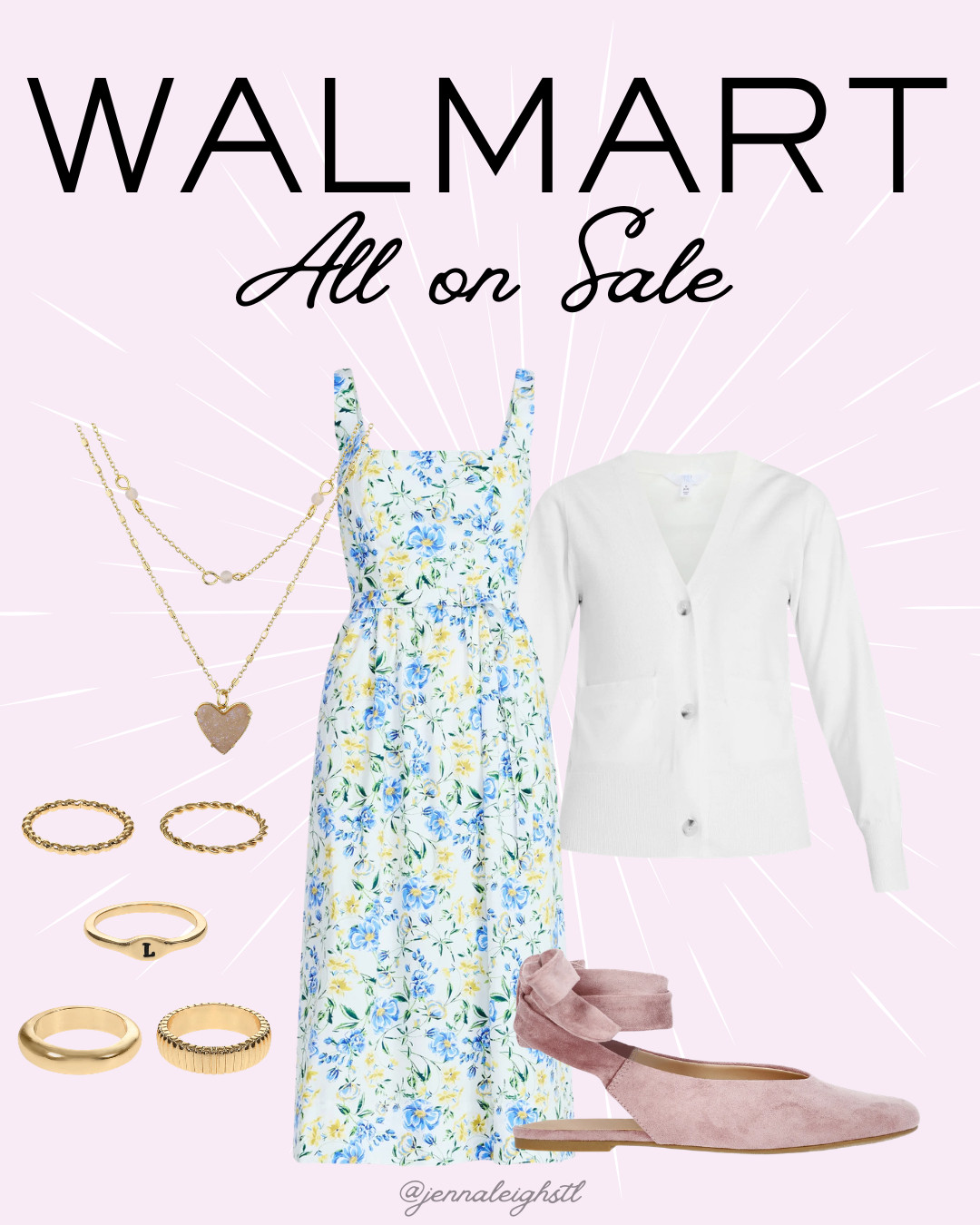 The perfect outfit for any special occasion like a wedding shower, baby shower, Mother’s Day brunch, or graduation. The best part? The entire look is on sale at Walmart, making it an easy and affordable option. 

 #LTKMothersDay #LTKootd #LTKSaleAlert