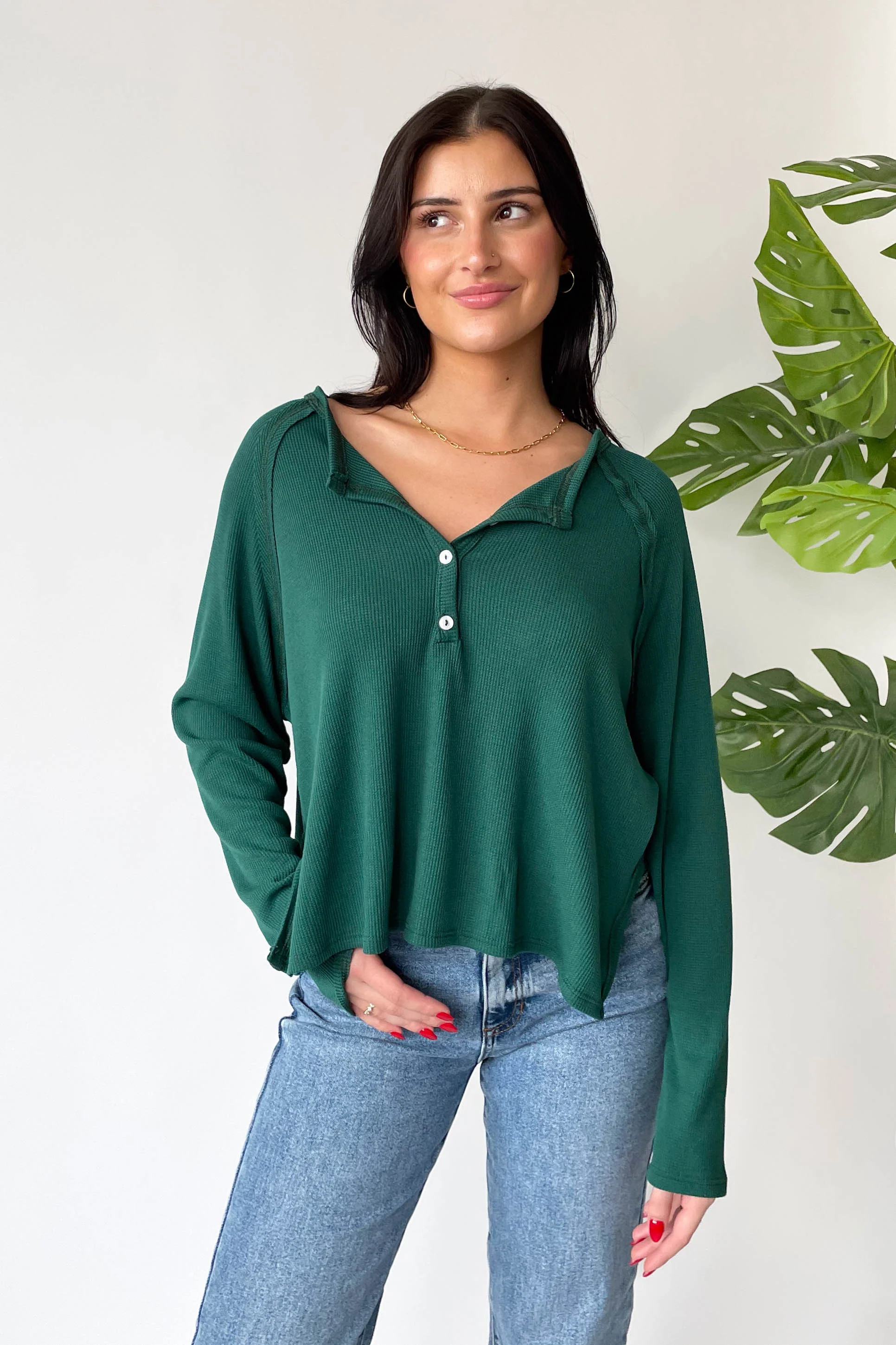 Abbie Long Sleeve in Green | Grey Bandit