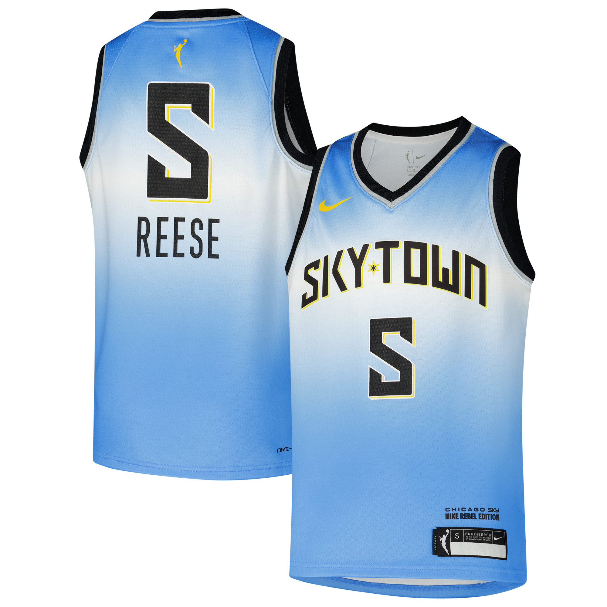 Youth Nike Angel Reese Light Blue Chicago Sky 2024 Draft Expansion WNBA Rebel Jersey | Fanatics