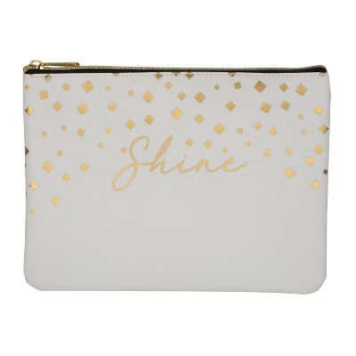 Ruby+Cash Faux Leather Makeup Bag & Organizer - Shine Diamonds Sprinkles | Target