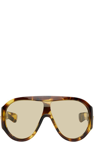 Brown Mask Sunglasses | SSENSE