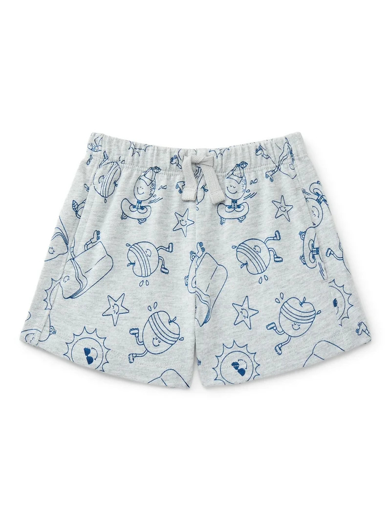 Wonder Nation Baby Boy French Terry Drawstring Shorts, Sizes 0-24 Months | Walmart (US)