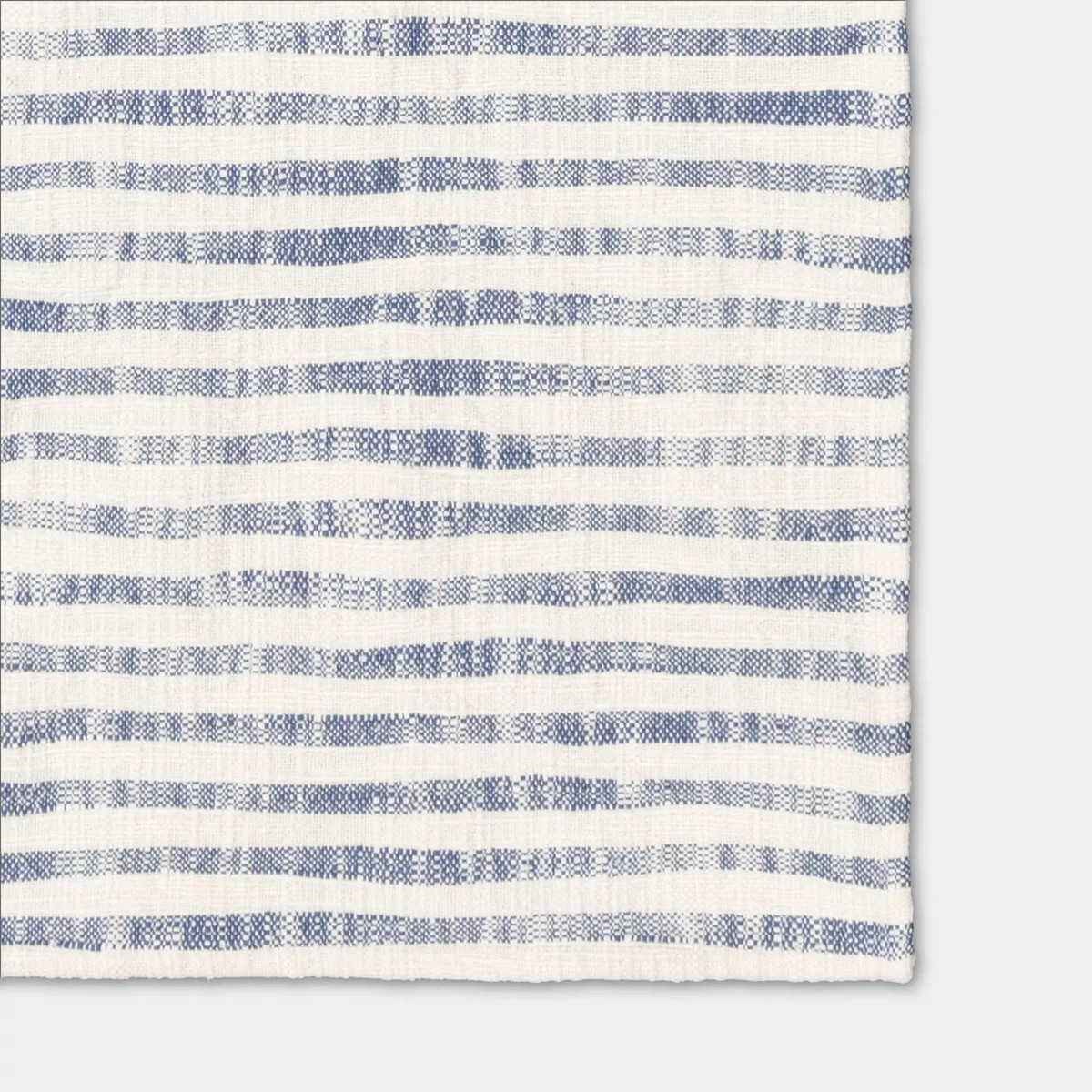 72"x14" Table Runner Blue Striped - Threshold\u2122 | Target