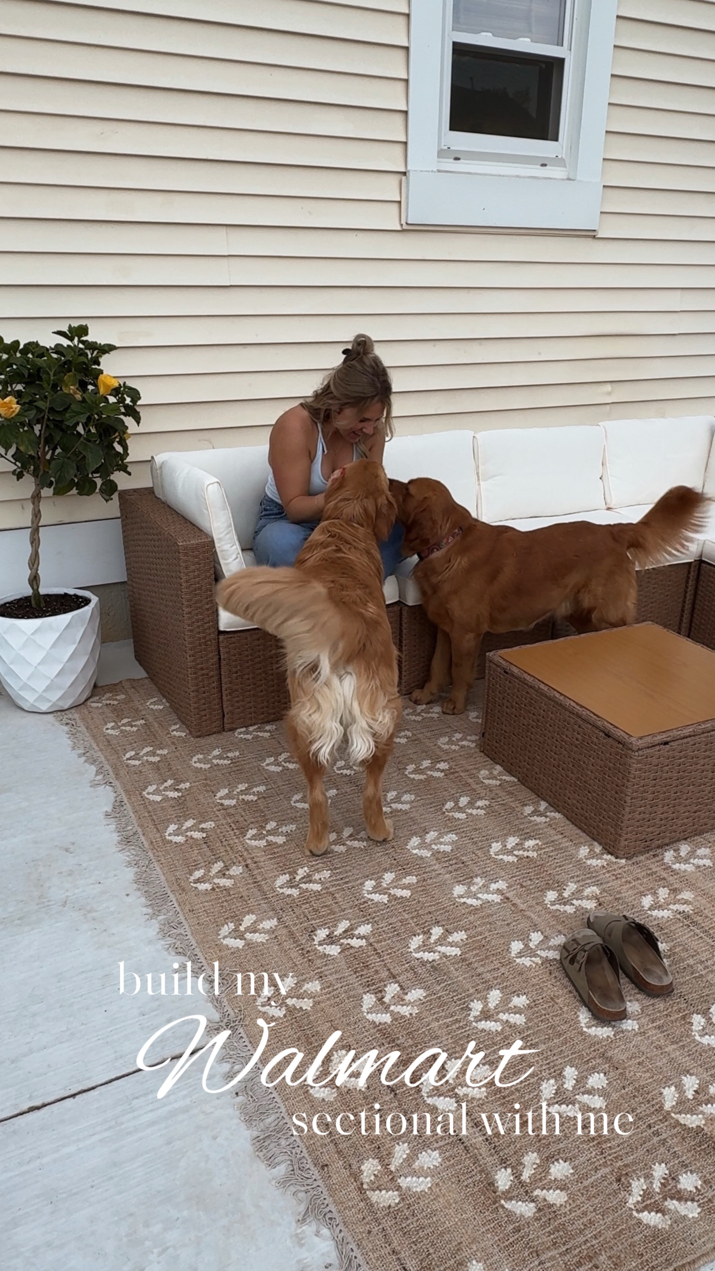 she’s here!!!🫶🏼 my patio sectional from @walmart really adds such a cozy-ness to this space!!🤎

there are so many configurations you can make with this 7 piece set - perfect for any design inspo!✨

#walmart #walmarthome #home #homestyle #patio #patiodesign #patiofurniture #walmartdeals #sectional #outdoorfurniture #homedecor

#LTKHome #LTKStyleTip