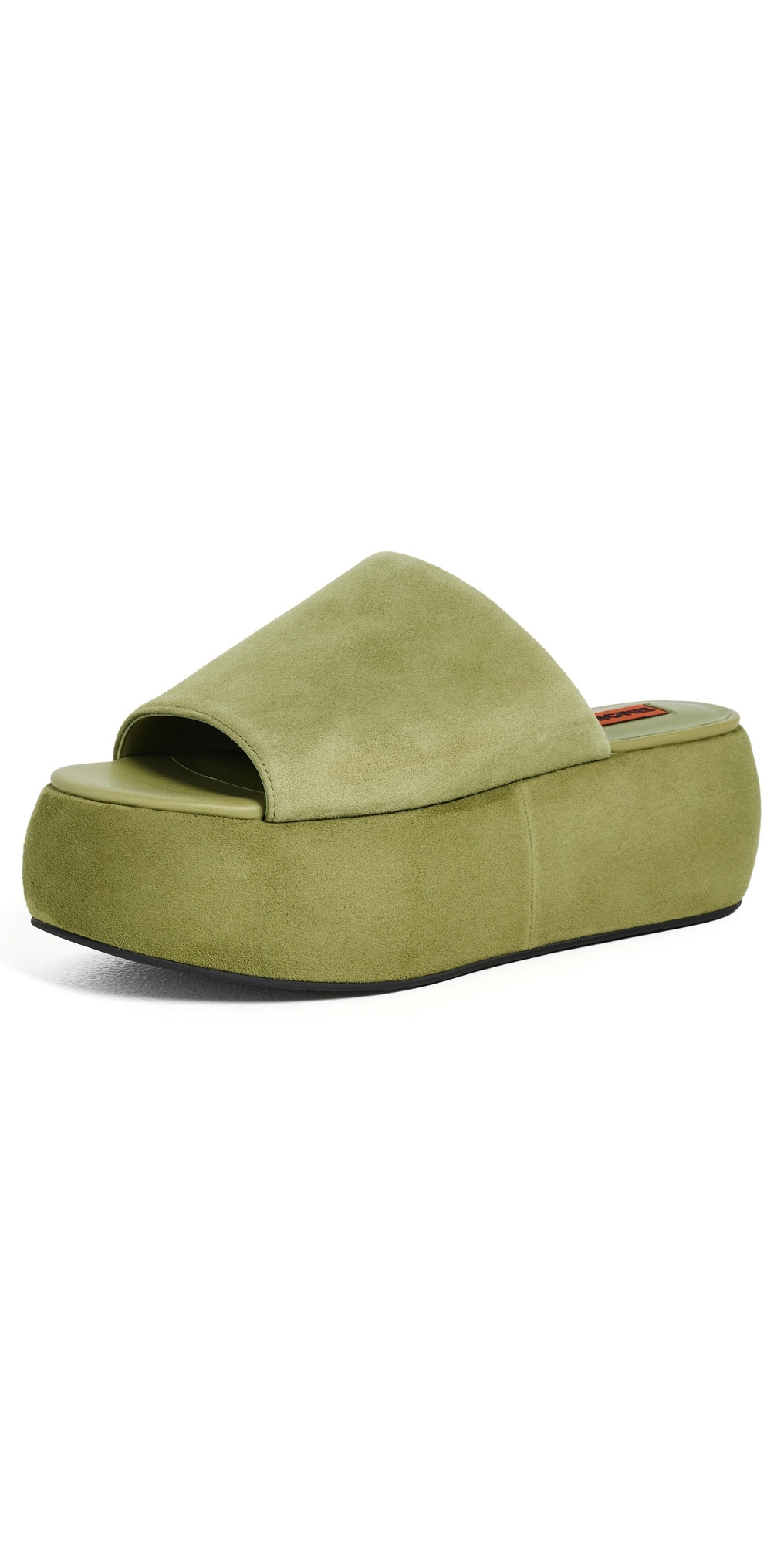 SIMONMILLER Suede Cloudy Platforms Moss Green 40 | Shopbop