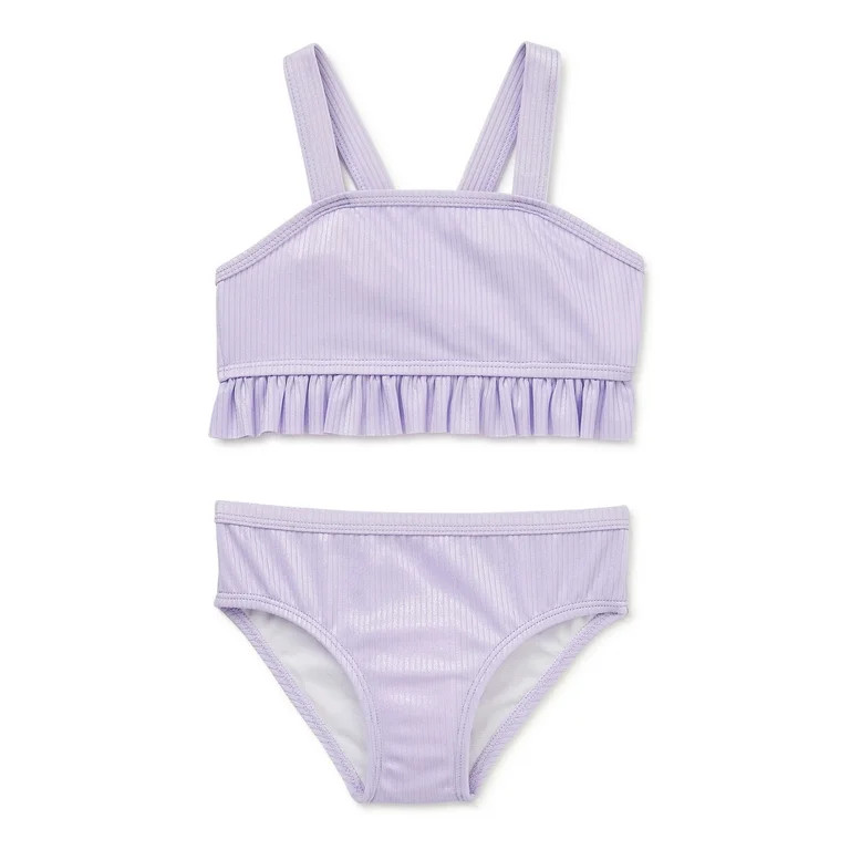 Wonder Nation Baby and Toddler Girl Bikini Swim Set, Sizes 12M-5T | Walmart (US)