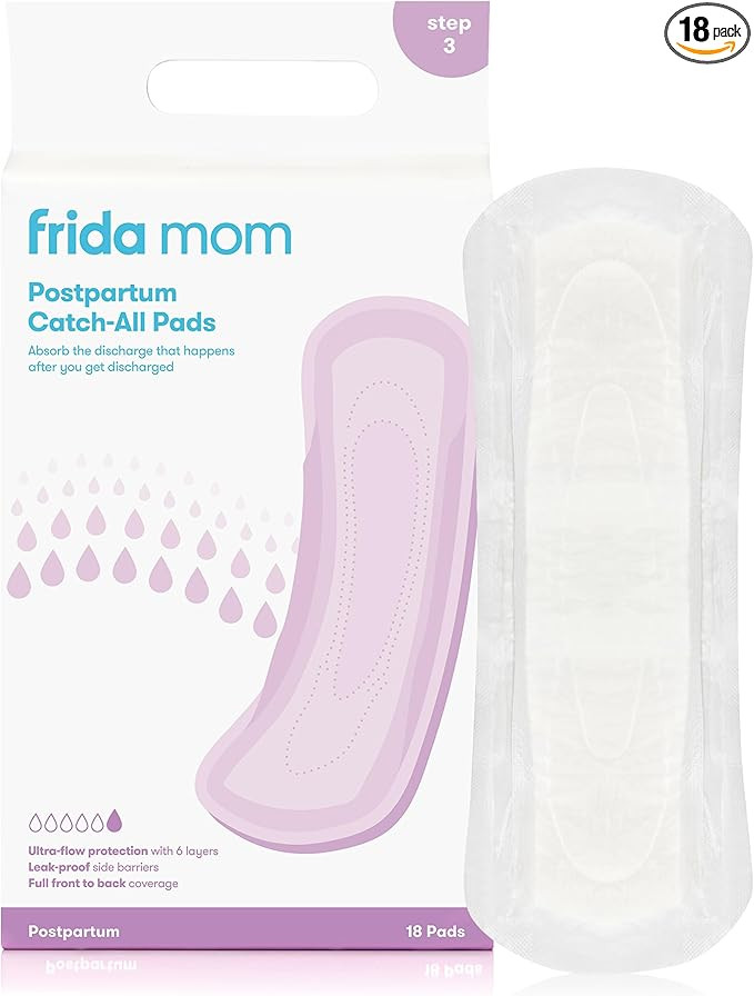 Frida Mom Postpartum Pads, Leak Proof Feminine Care Maxi Pads, 6 Layers of Protection for Maximum... | Amazon (US)