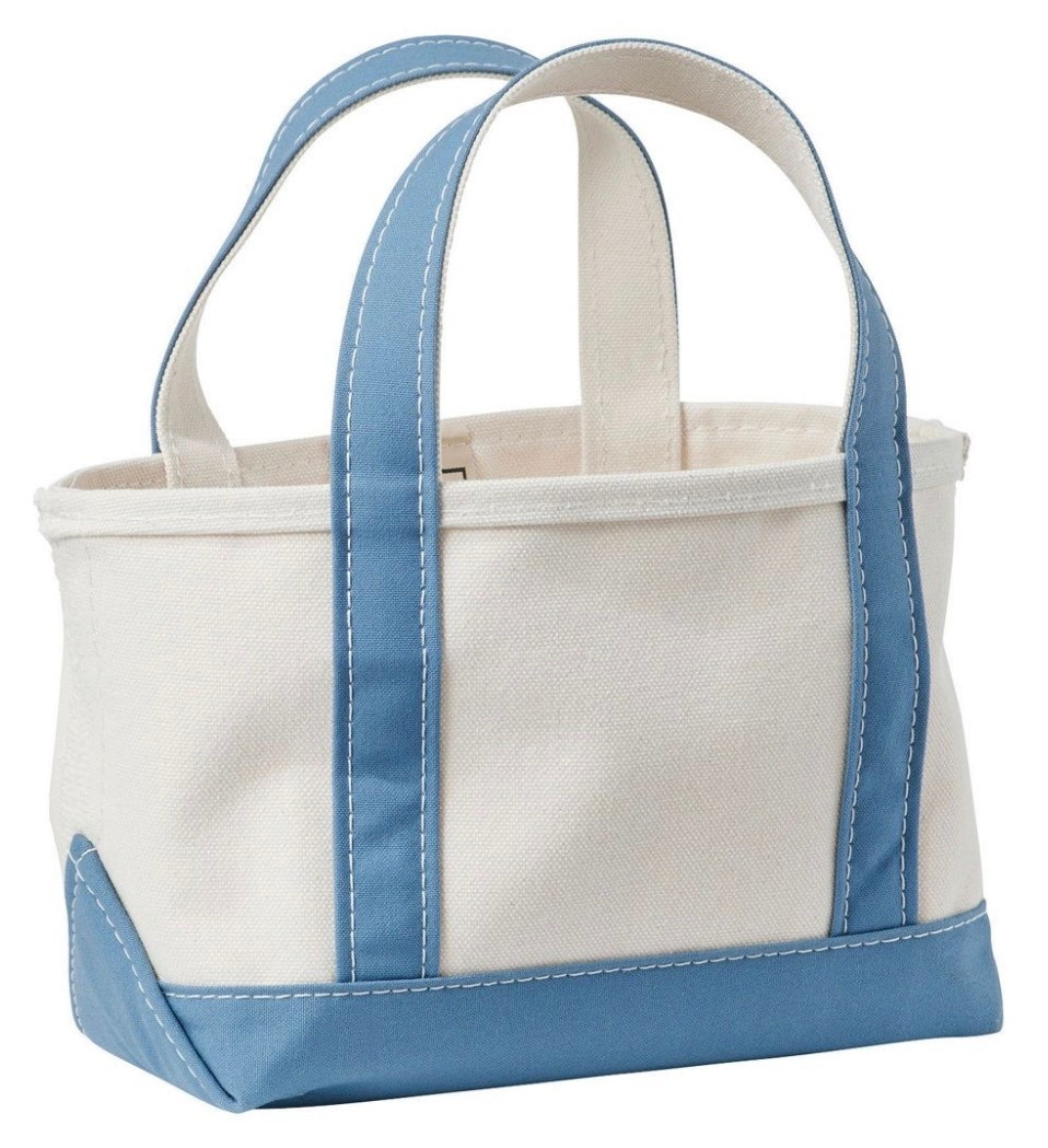 New colors in my favorite mini LL Bean tote 🤍