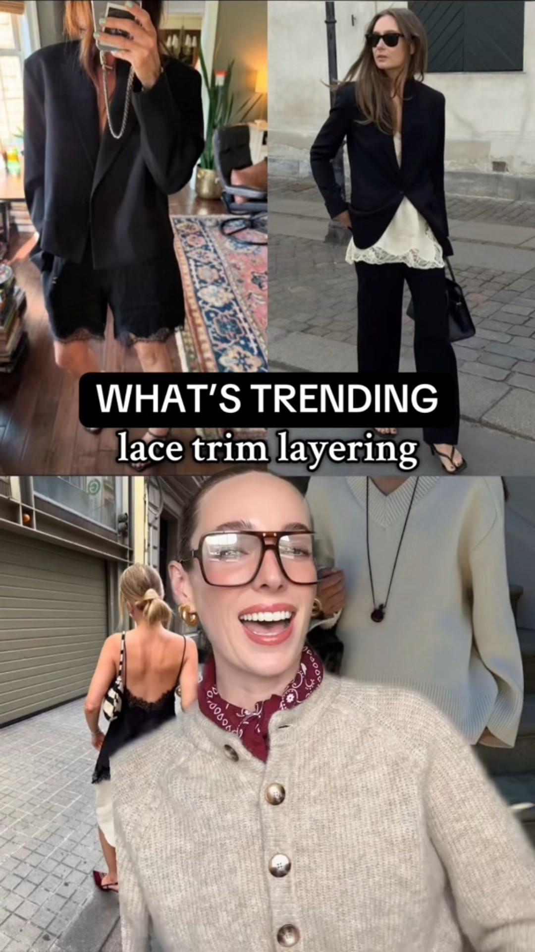 What’s trending: lace trim layering 🤎 This is a summer trend we’re going to be seeing right into autumn winter - it’s such an easy layering hack - will you be trying it? 
.
.
.
.
.
#trendreport #summertrends #autumntrends #fashiontrends #lacecami #lacetrimcami #laceshorts #lacetrimshorts 

#LTKeurope #LTKsummer #LTKstyletip