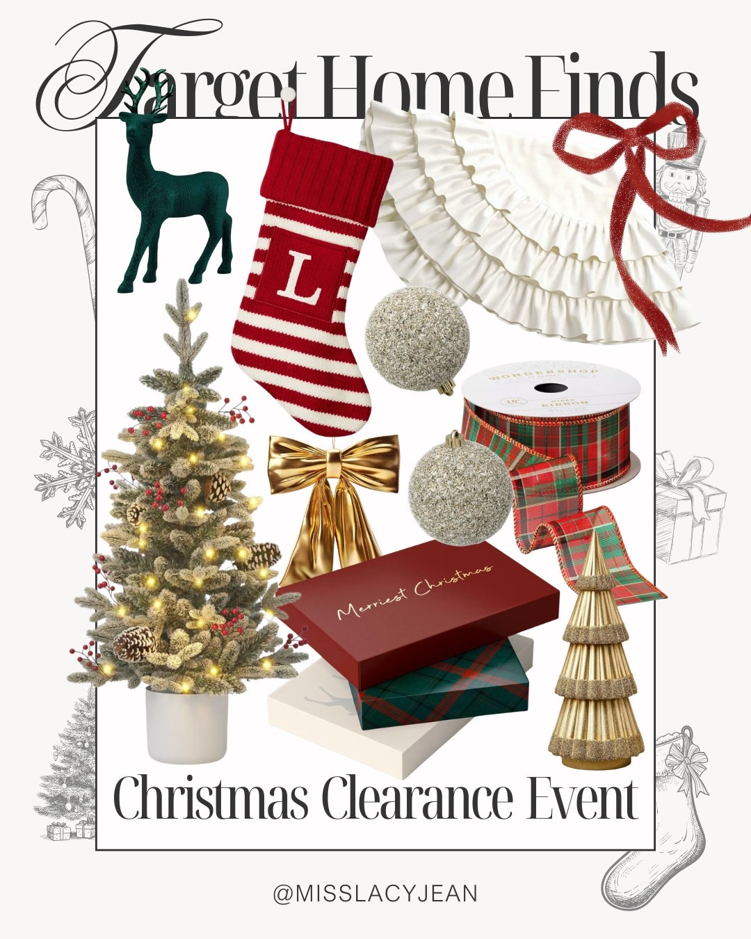 Target Christmas Clearance Event 🎄

target finds // target christmas // target clearance // target home // target home decor // target home finds // target home and decor

#LTKFindsUnder50 #LTKHoliday #LTKHome