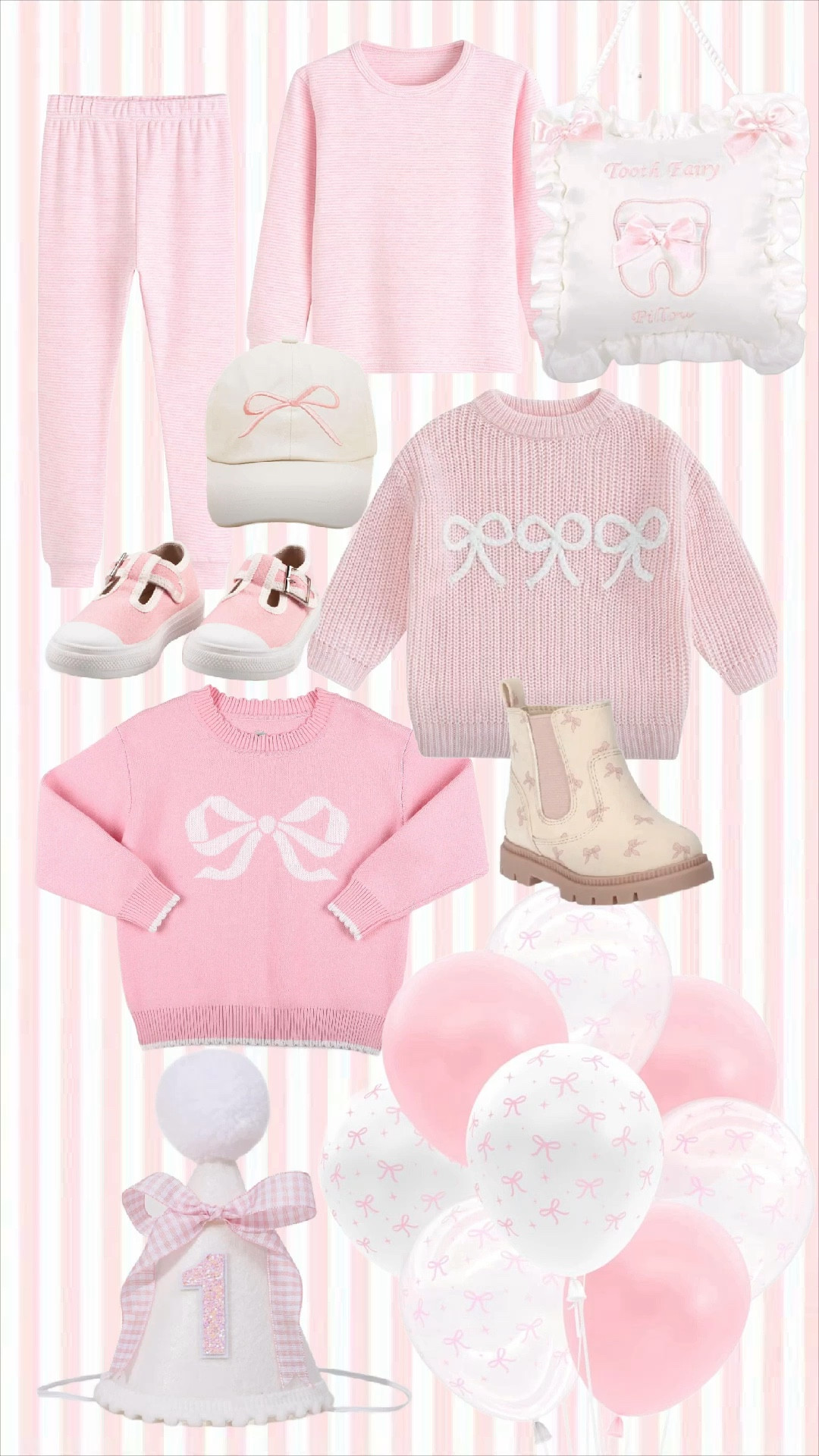 PINK bow finds for little girls! 

Girls, baby, toddler girl, bow balloons, bow sweater, Walmart finds, Amazon finds, pink shoes, pink bow boots, girls, back to school, bow hat, bow sweaters, slippers, preppy, grandmillennial, pajamas, Walmart fashion, Walmart baby, Walmart kids, Target baby, Target kids, tooth fairy pillow 

#LTKVideo #LTKKids