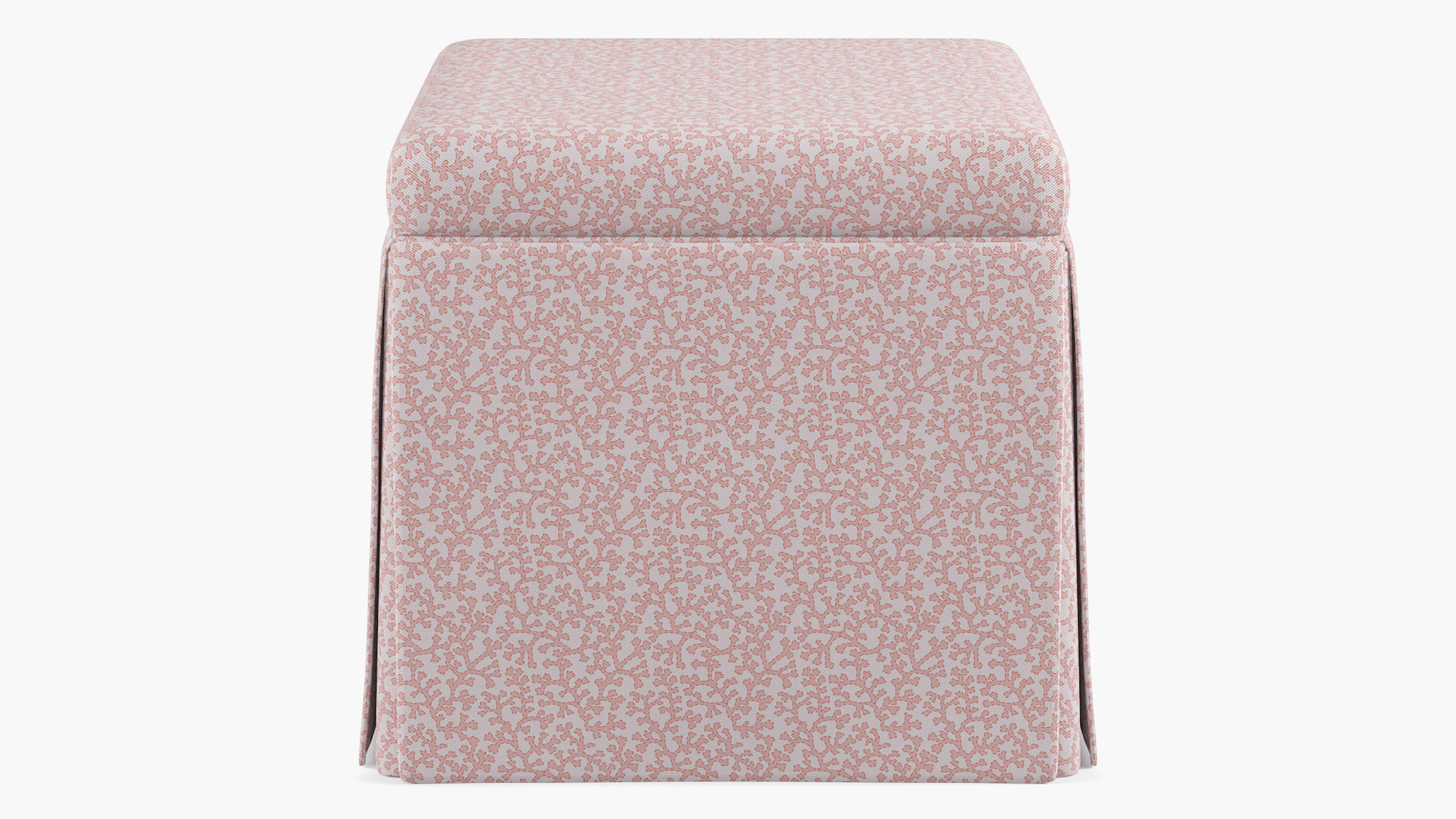 Skirted Storage Ottoman | Flamingo Hele Bay | The Inside
