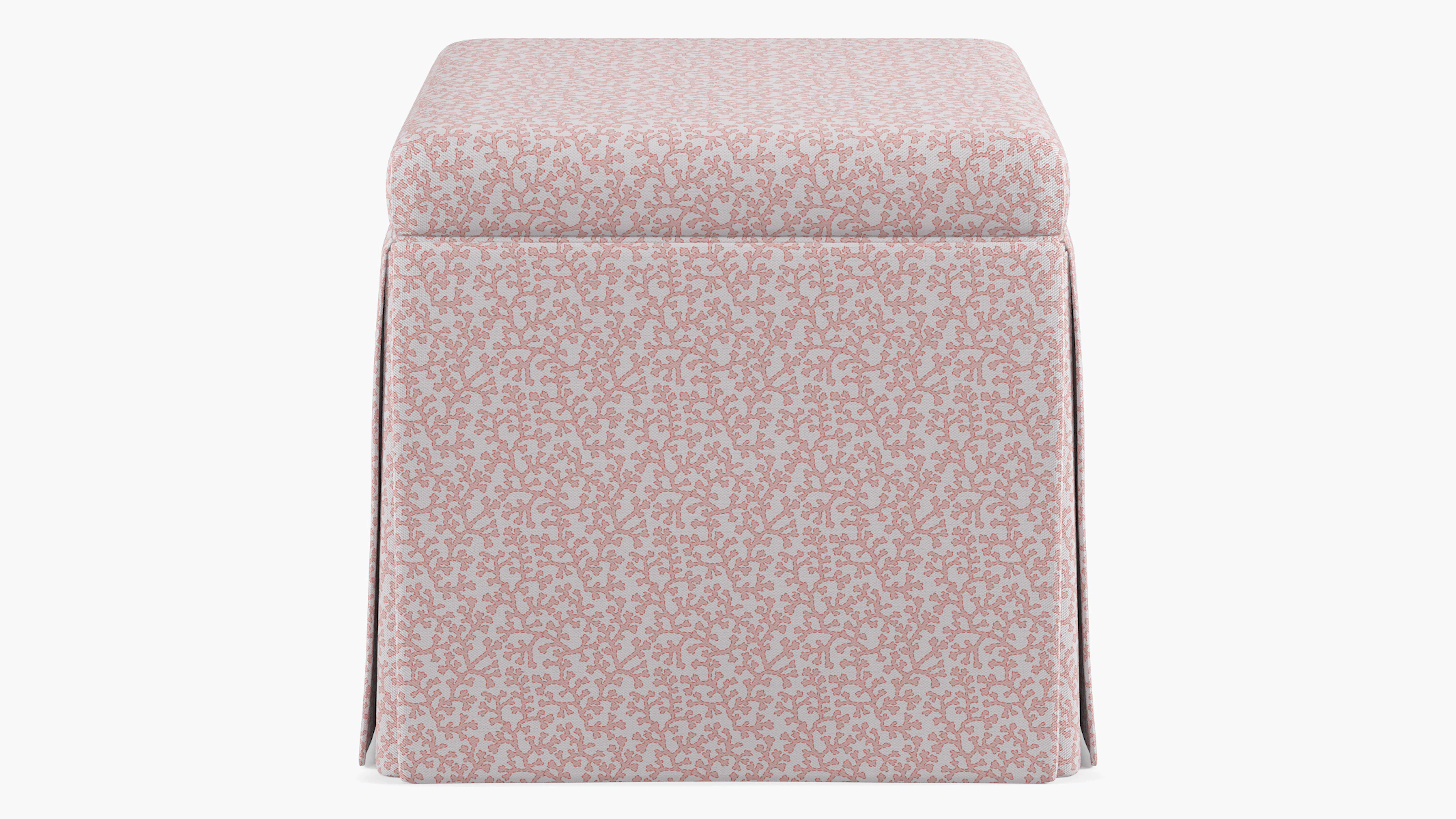 Skirted Storage Ottoman | Flamingo Hele Bay | The Inside