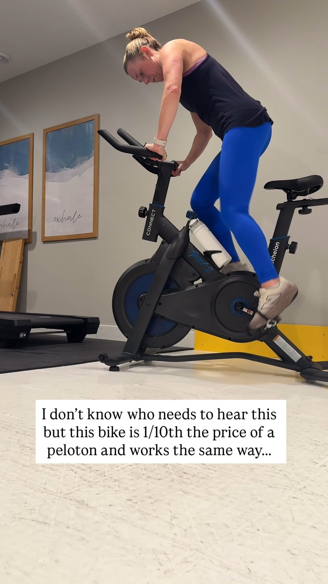The affordable bike for your home gym.  

The price is 1/10th of a new peloton. 

I use it with the peloton app that you can get for $15-28 a month depending on how may classes you wanna do each month.  

Does the job for a steal of a price!!  


#LTKActive #LTKfitnessgoals #LTKmomlife