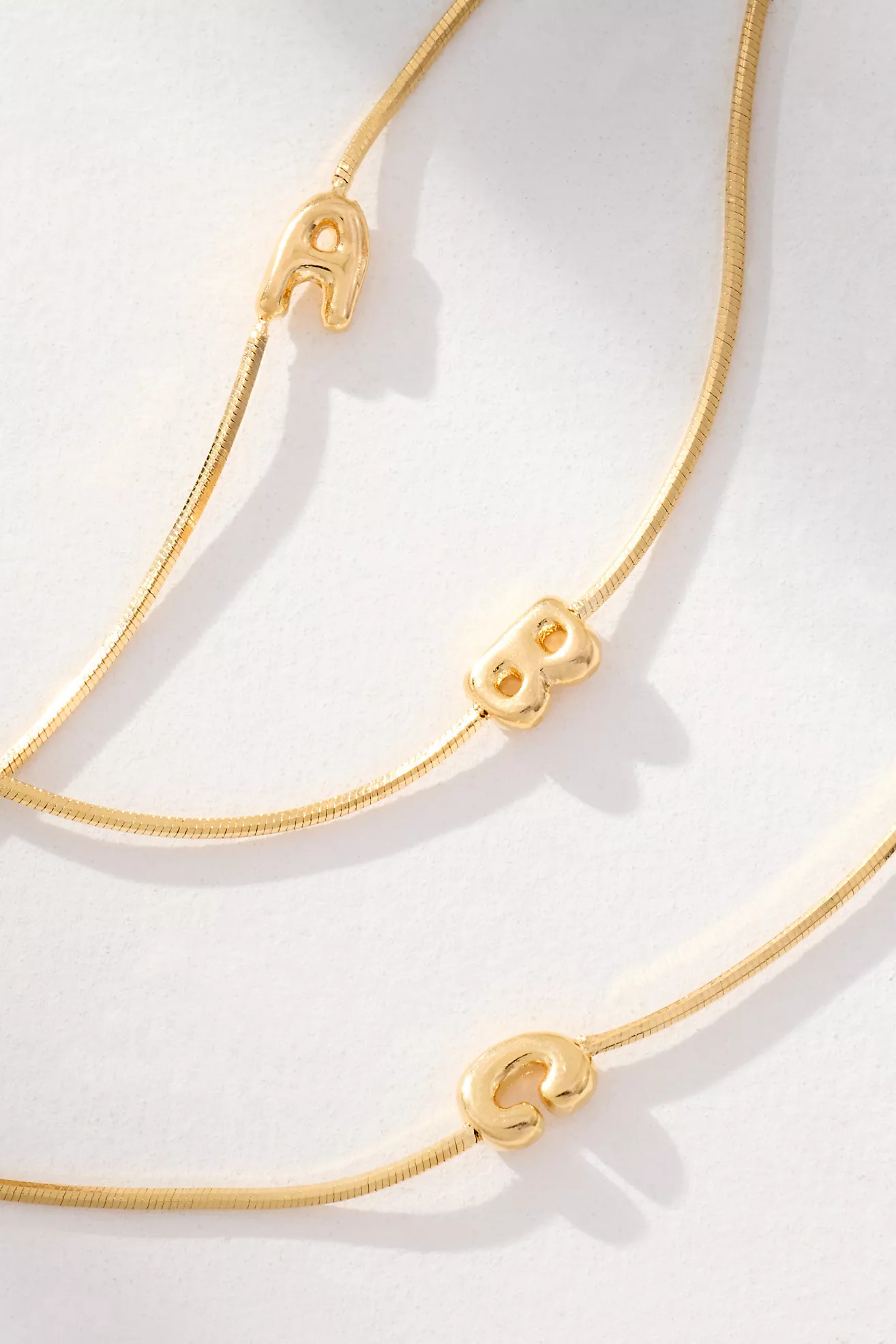Barely There Bubble Monogram Necklace | Anthropologie (US)