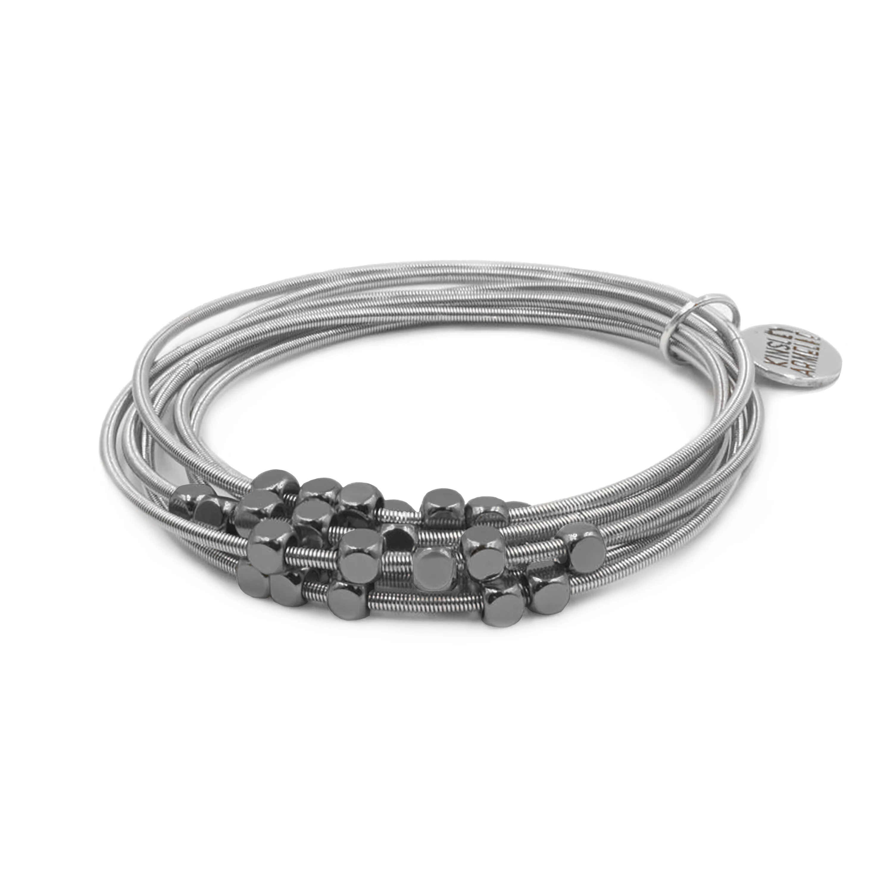 Metallic Collection - Gunmetal Ory Bracelet | Kinsley Armelle® Official | Kinsley Armelle