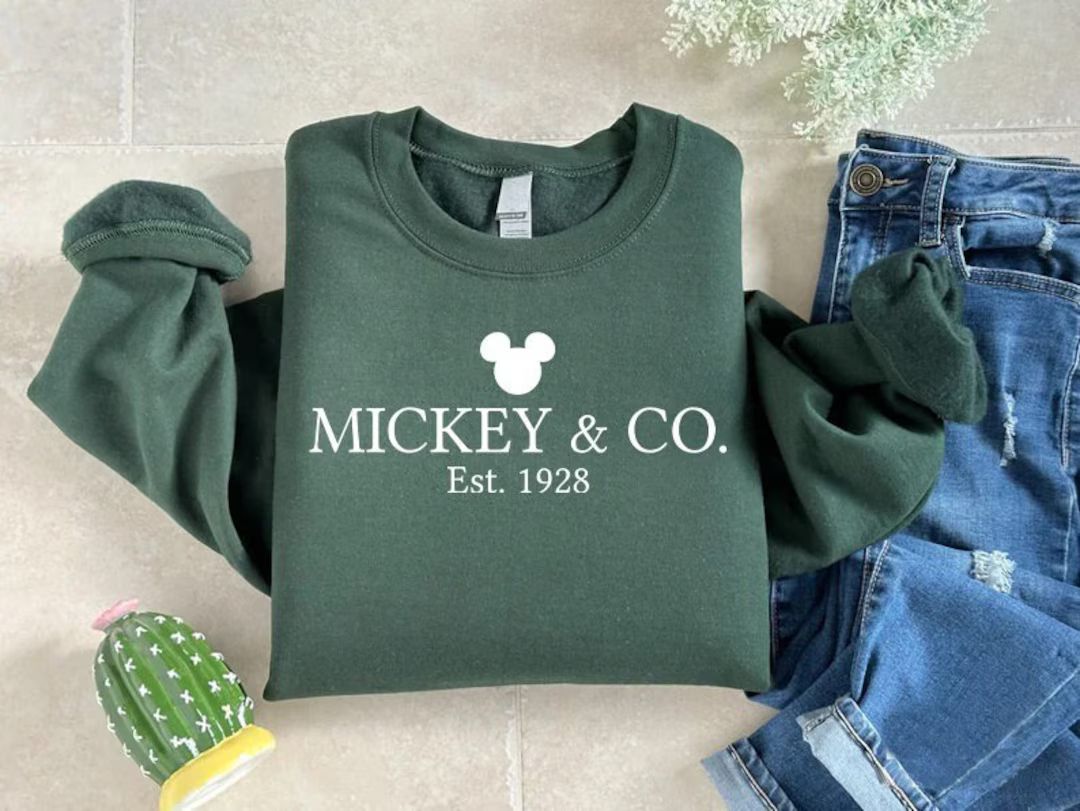 Mickey & Co Sweatshirt, Retro Vintage Disney Shirt, Disney Family Matching Sweater, Disneyland Te... | Etsy (US)