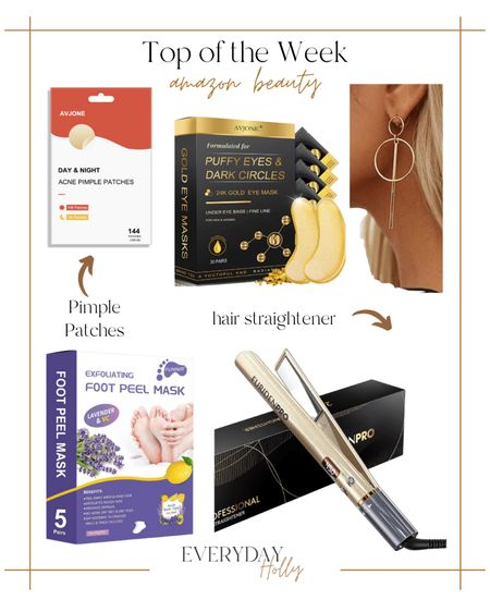 Top 5 beauty items for the week!

Beauty  Skincare  Hair  Accessories  Pimple patch  Eye mask  Self care  Earrings  Gold hoops  Foot mask  Foot peel  Lavender  Hair straightener  Hot tools

#LTKfindsunder50 #LTKbeauty #LTKstyletip