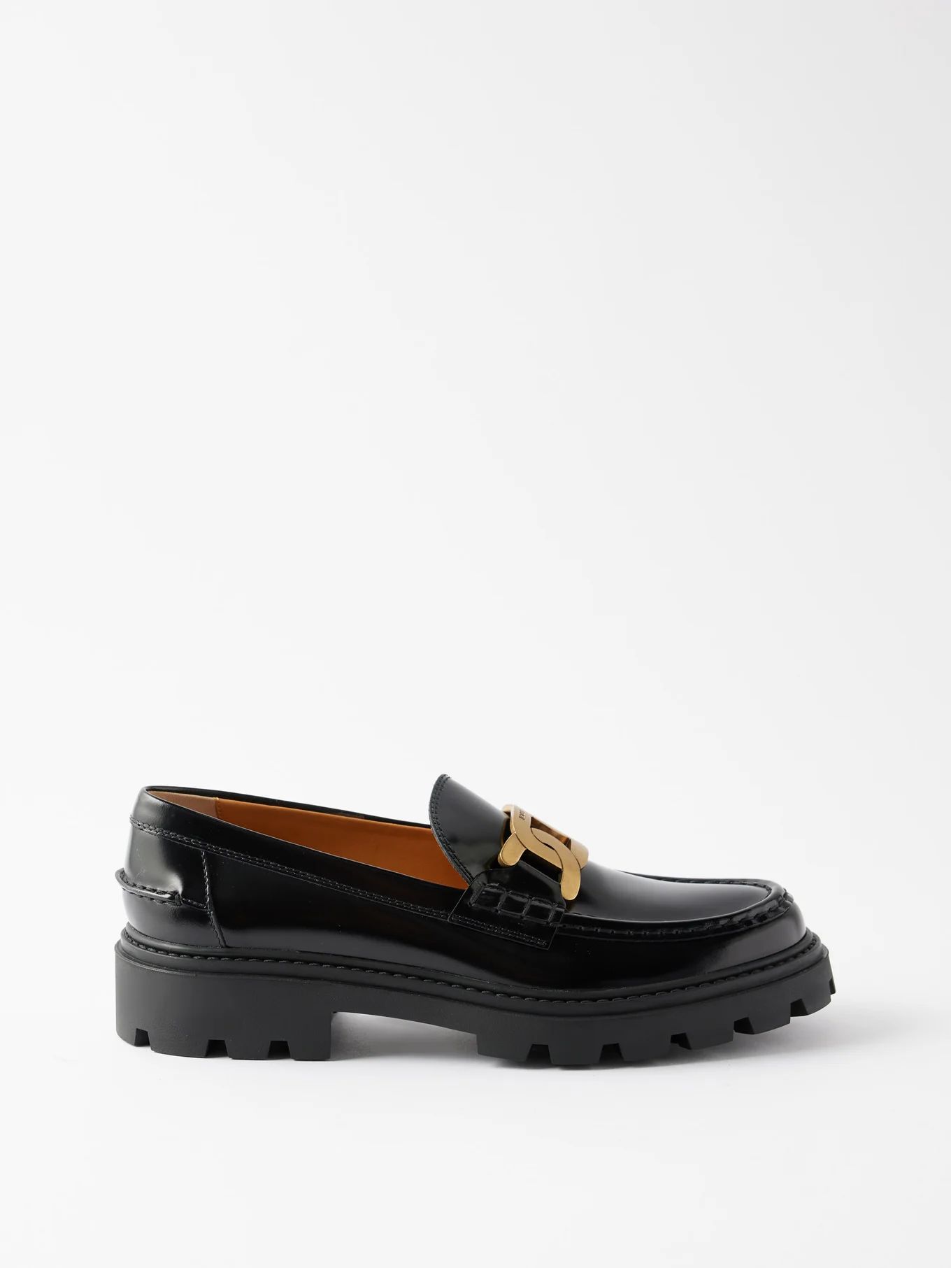 Kate chunky chain leather loafers | Matches (UK)