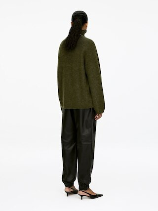 Roll-Neck Jumper – Dark Green – Women – ARKET GB | Arket UK