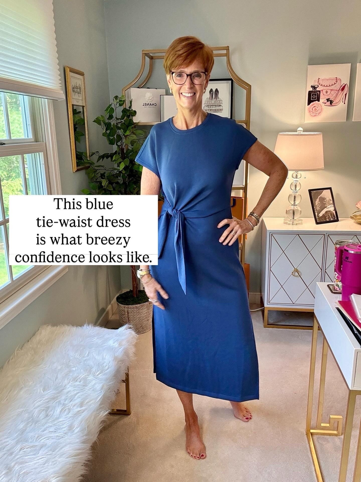 Spanx AirEssentials tie waist dress
Size medium

#LTKootd #LTKOver40 #LTKTall