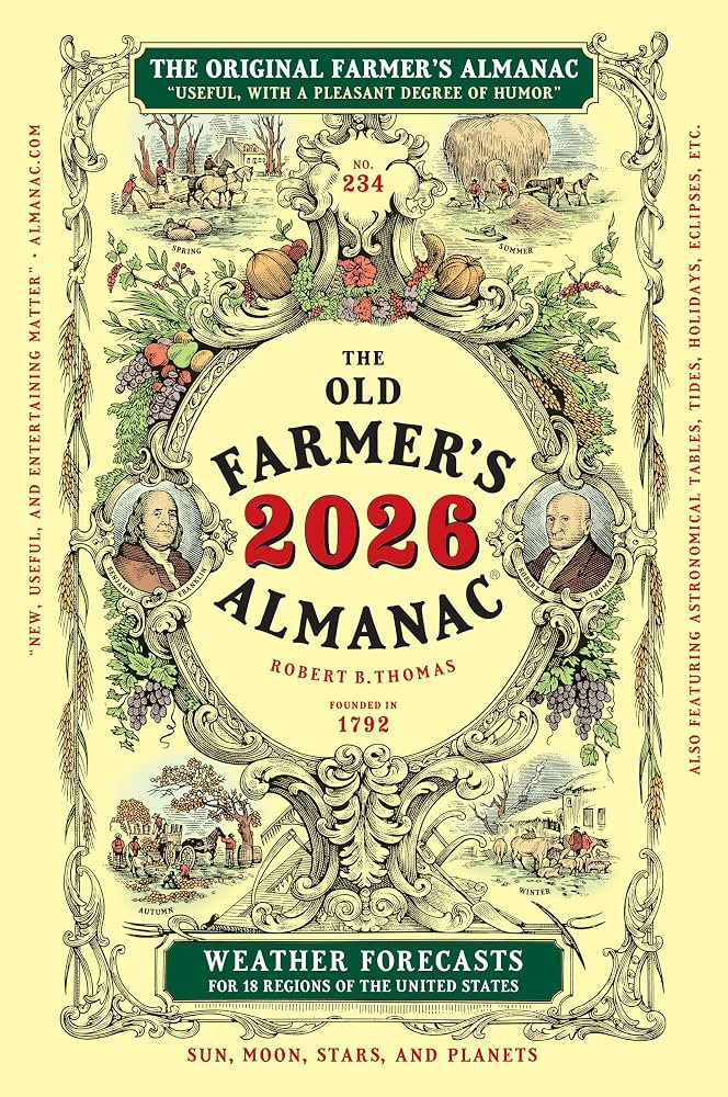 The 2026 Old Farmer's Almanac Trade Edition: The Beloved and Bestselling Annual Collection of Wea... | Amazon (US)