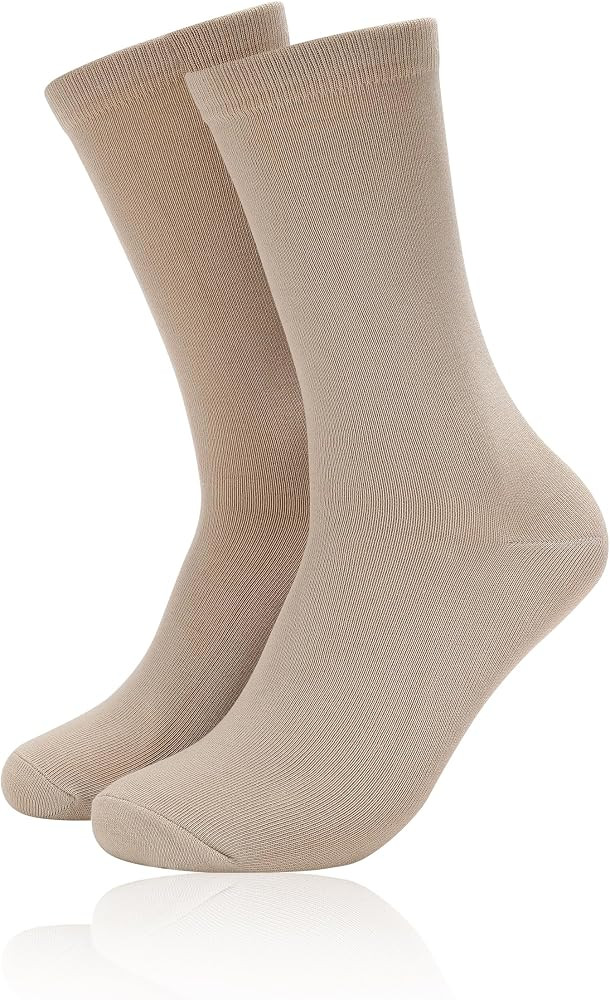 Forony Mens Dress Socks Anti Odor Combed Cotton Quick Dry Moisture Wikcing Size 8-13 Socks | Amazon (US)