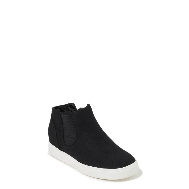 Time and Tru Women's Casual Sneaker Wedge Bootie (Wide Width Available) | Walmart (US)