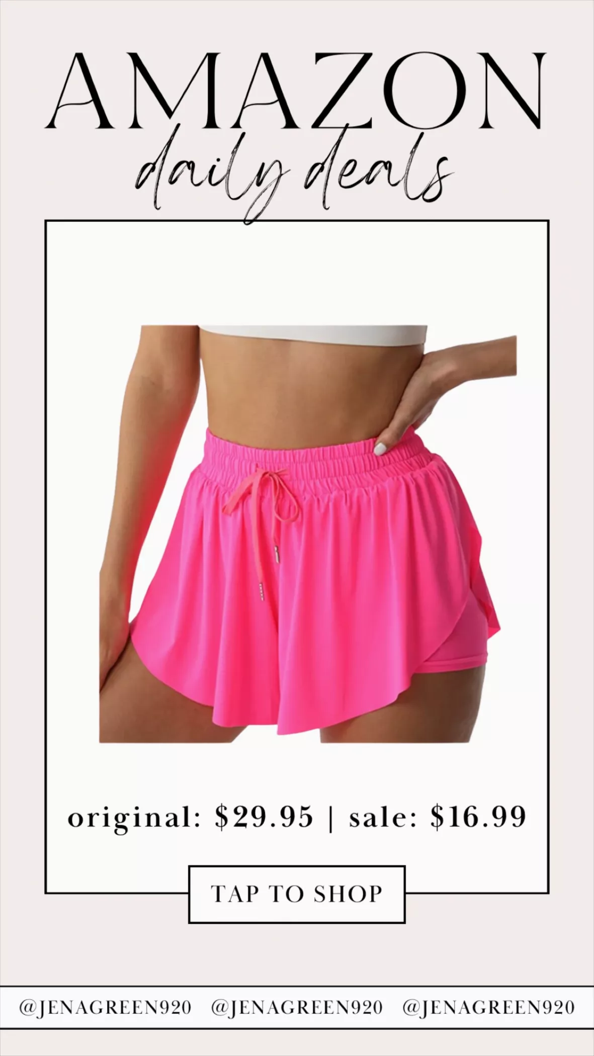 Neon Pink Sporty Swim Skirt, Activewear Skort