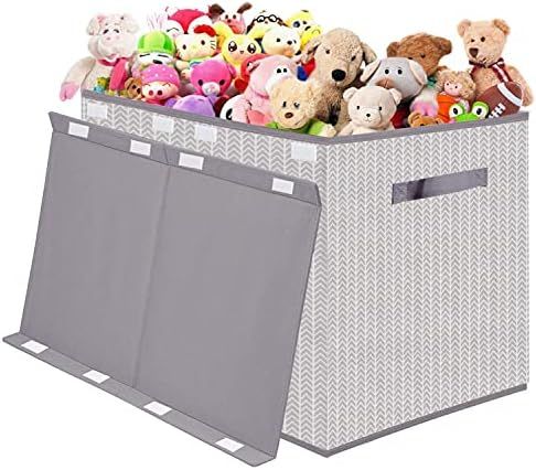 Kids Toy Box Chest Storage with Flip-Top Lid - Collapsible Toys Boxes Bin Organizer for Nursery, ... | Amazon (US)