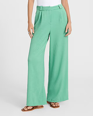 High Waisted Relaxed Trouser | Express