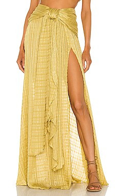 Bronx and Banco Sydney Skirt in Mustard from Revolve.com | Revolve Clothing (Global)