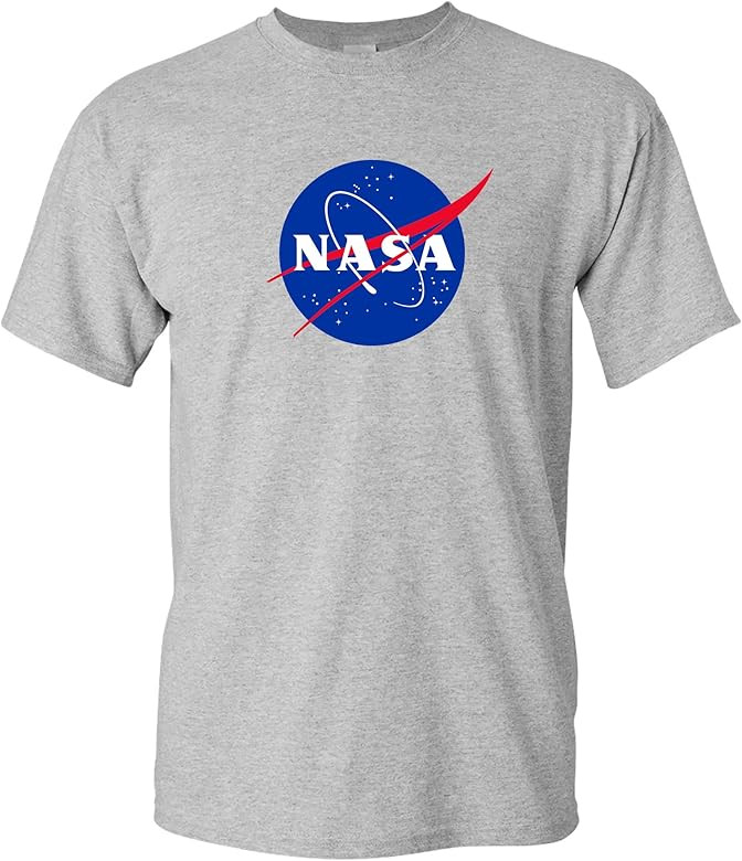 NASA Logo Adult T-Shirt - National Aeronautics and Space Administration T Shirt | Amazon (US)