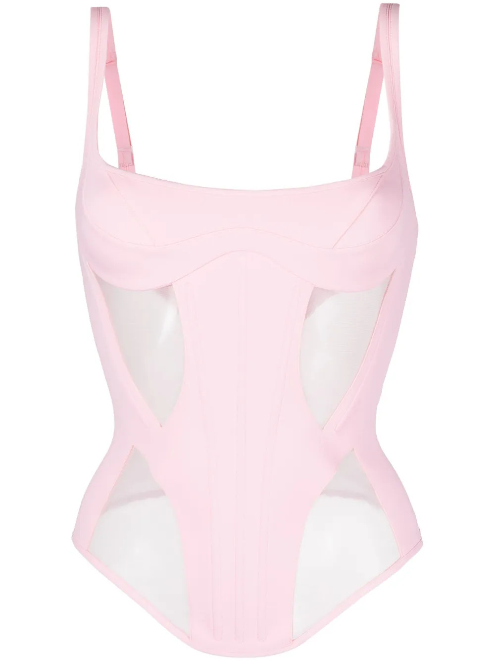 corset-style spaghetti-strap top | Farfetch Global