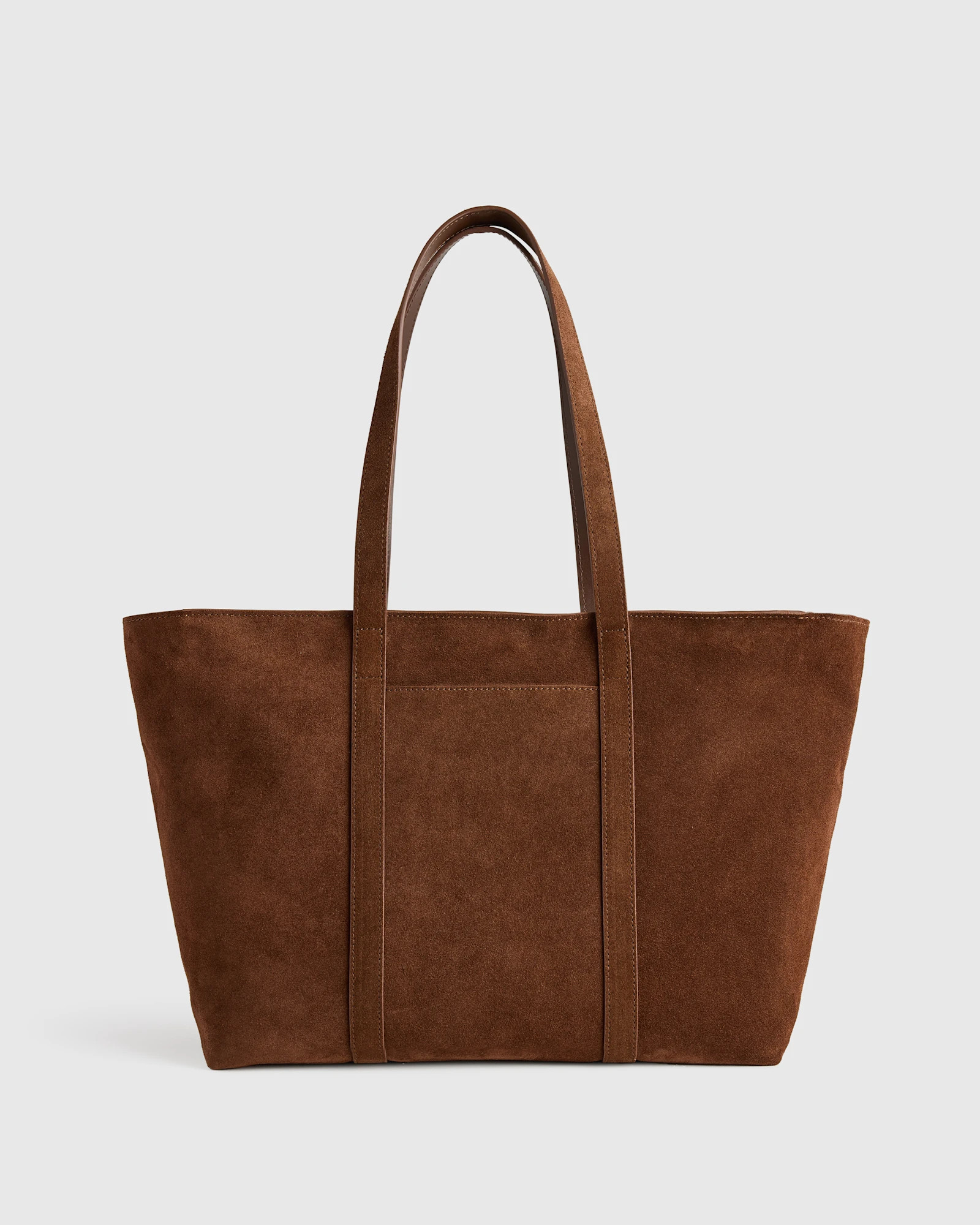 Quince | Women's Italian Suede Everyday Tote in Whiskey, Suede Leather | Quince
