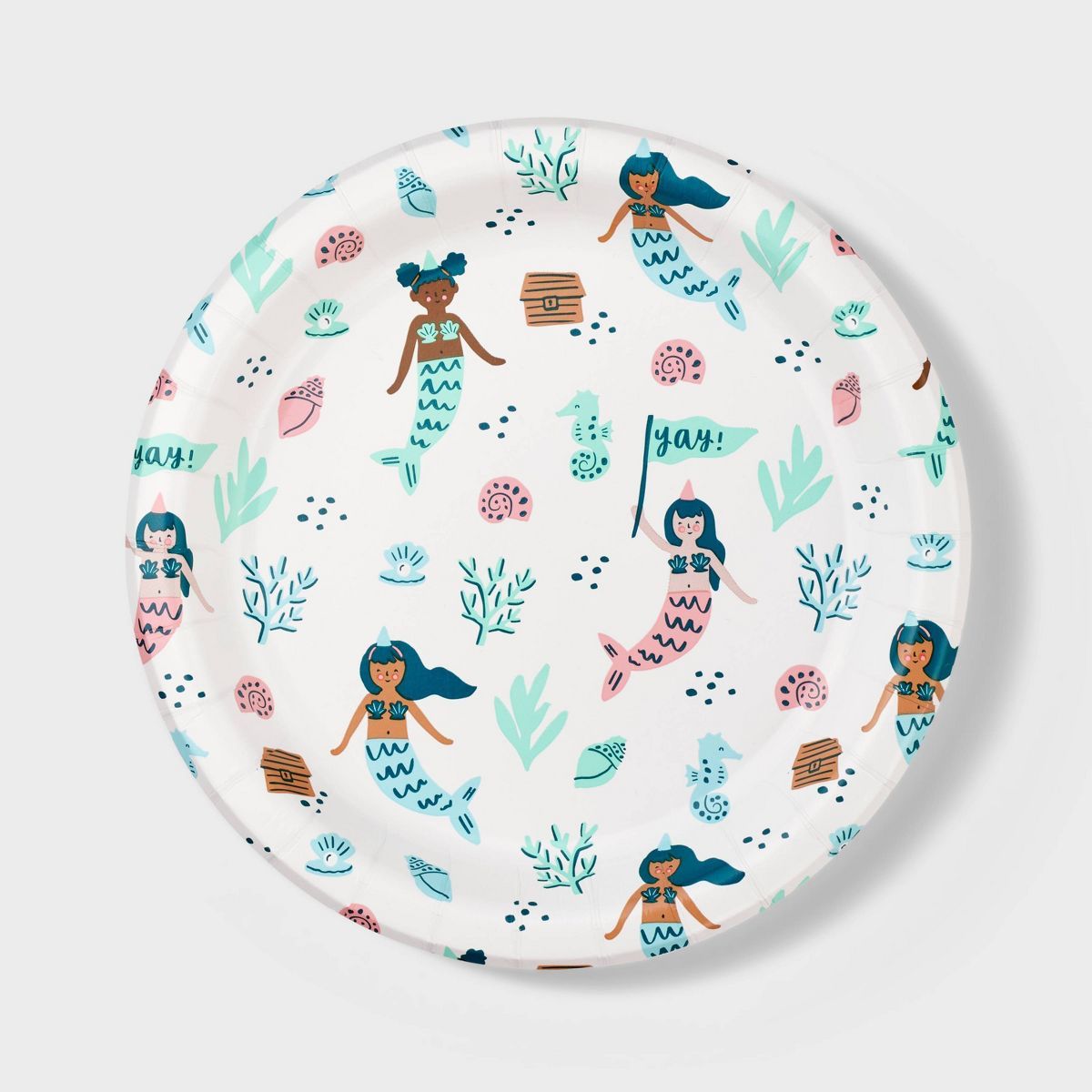 20ct 8.5" Disposable Mermaid Dinner Plates - Spritz™ | Target