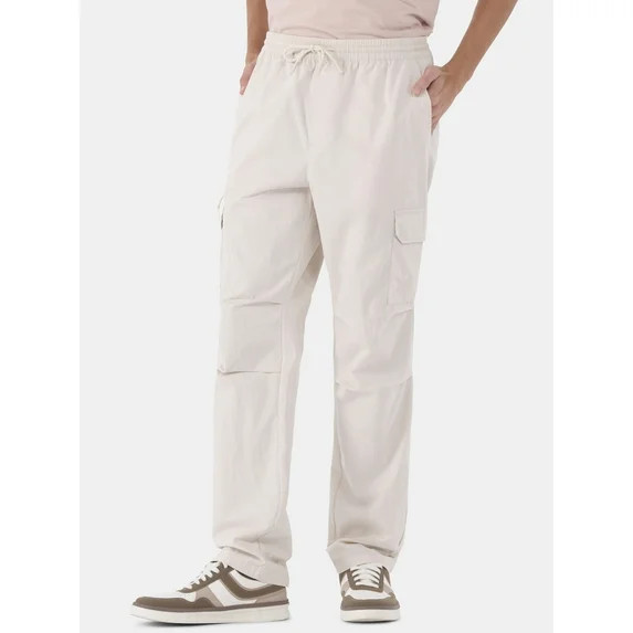 No Boundaries Men's & Big Men's Twill Cargo Pants, Size XS-5XL | Walmart (US)