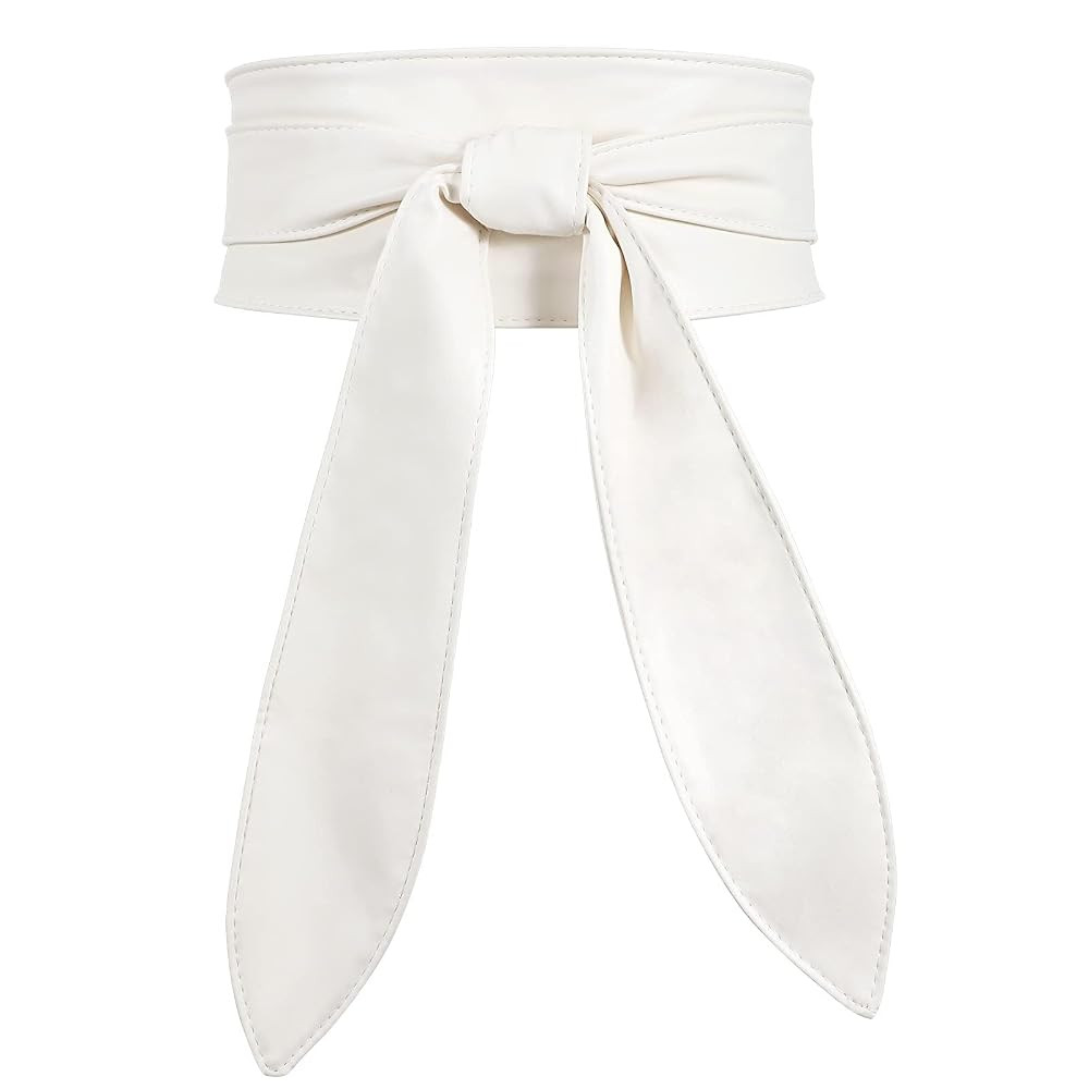 WHIPPY Women Obi Belt Fashion Wrap Around Wide Waistband Knotted Belt for Dress | Amazon (US)