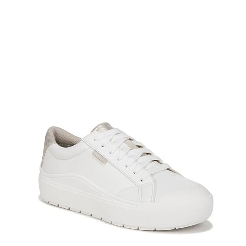 Dr. Scholl's Shoes Womens Time Off Sneaker White/Gold 9.5 M | Amazon (US)