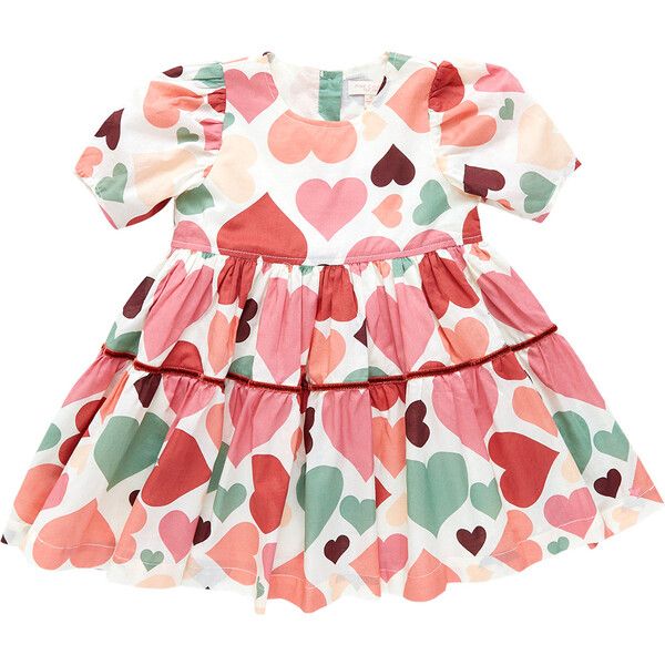 Girls Julesy Dress, Vintage Hearts | Maisonette