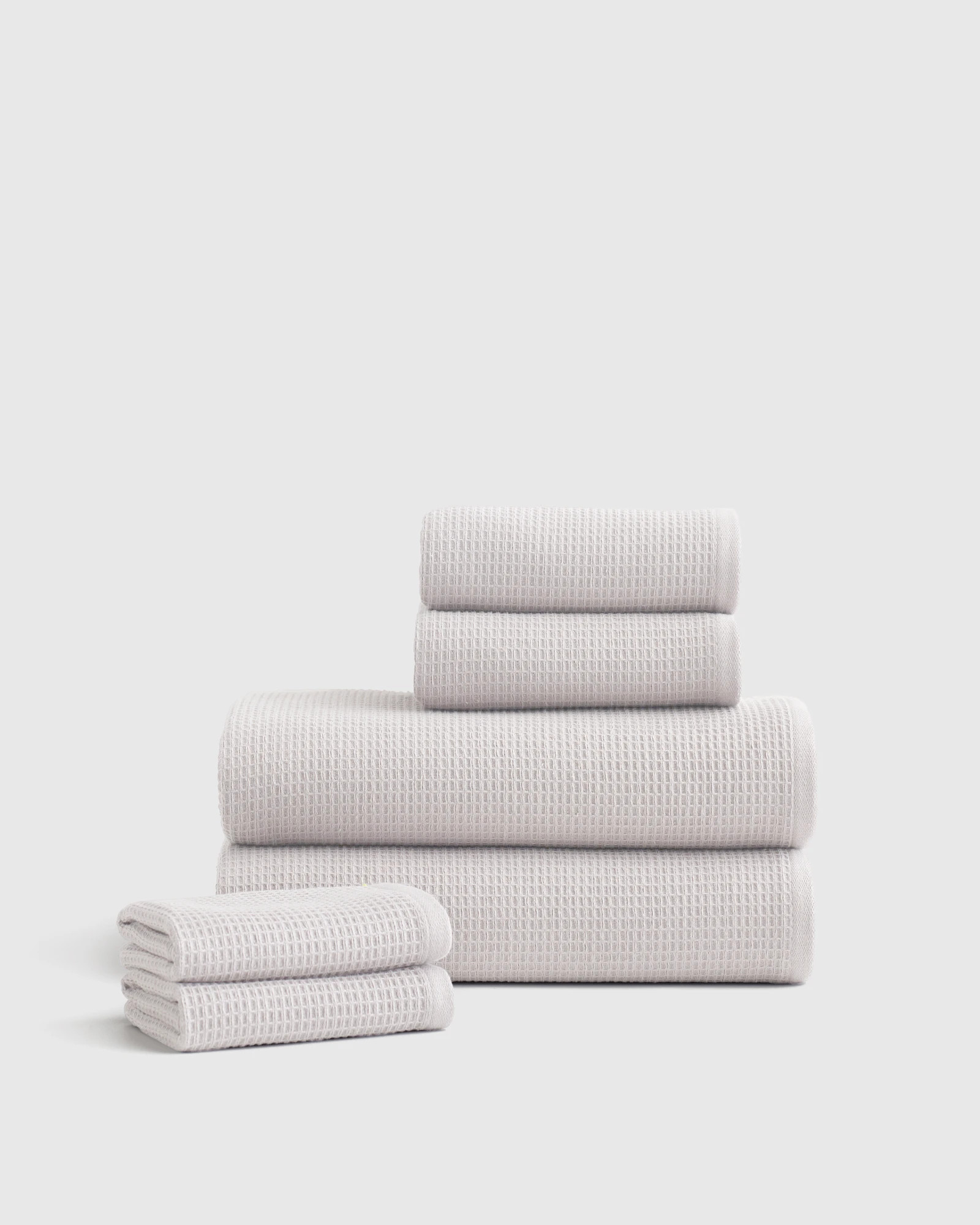 Quince | Turkish Waffle Terry Bath Towel Bundle in Silver | Quince
