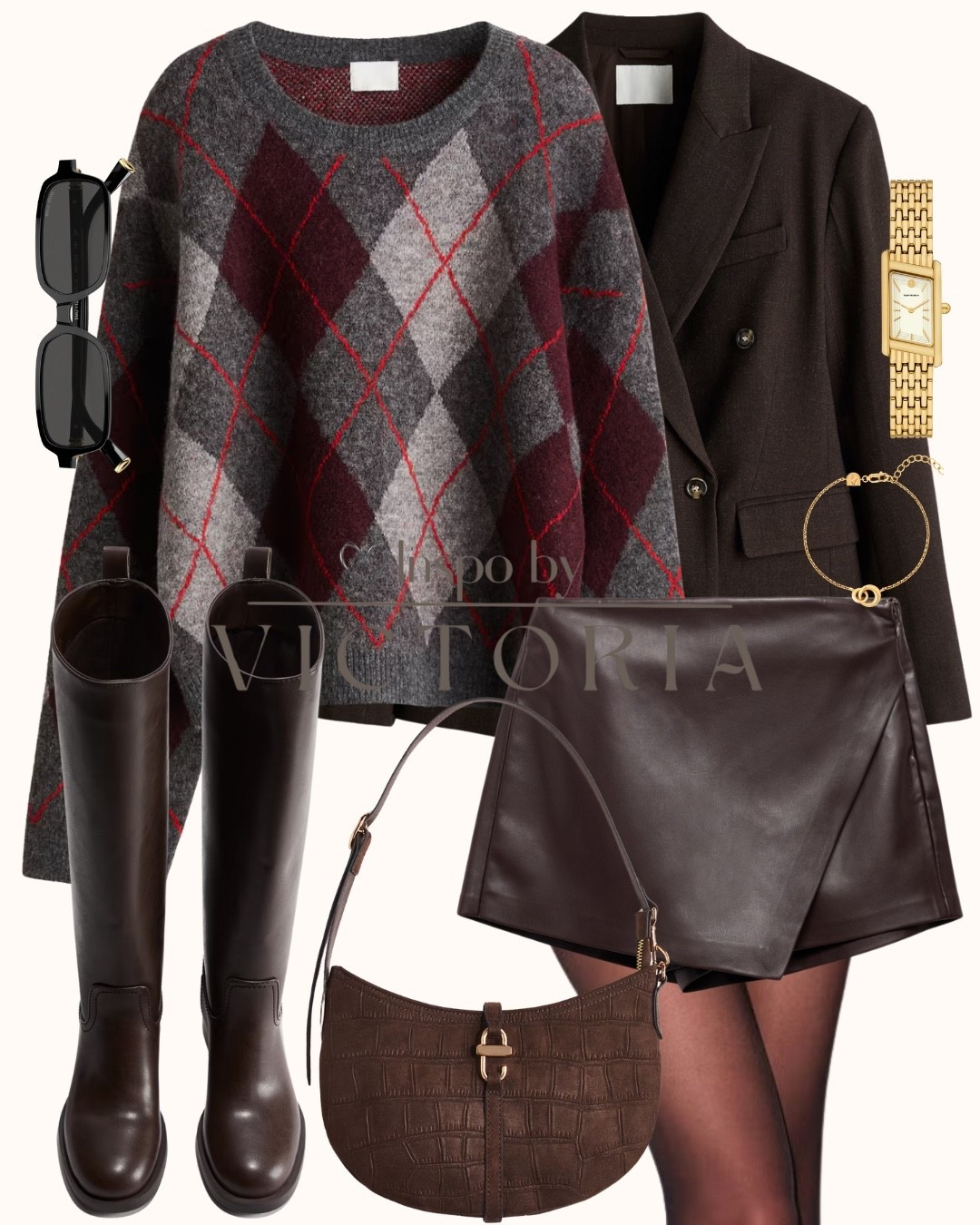🍂 Chic fall vibes only 🍂
Argyle knits + leather textures = perfection 🤎
Pairing cozy patterns with structured layers for that effortless preppy look.
Shop the full outfit below 👇

#LTKFallFashion #LTKStyle #FallOutfitInspo #PreppyStyle #OOTD #ArgyleSweater #LeatherSkort #BrownOutfit #ClassicStyle

#LTKStyleTip #LTKFindsUnder100 #LTKSeasonal