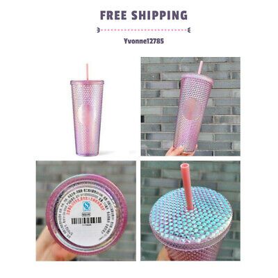 Starbucks 2020 China Studded Tumbler Shinning Pink Sakura Diamond Cup Mug 25oz | eBay US