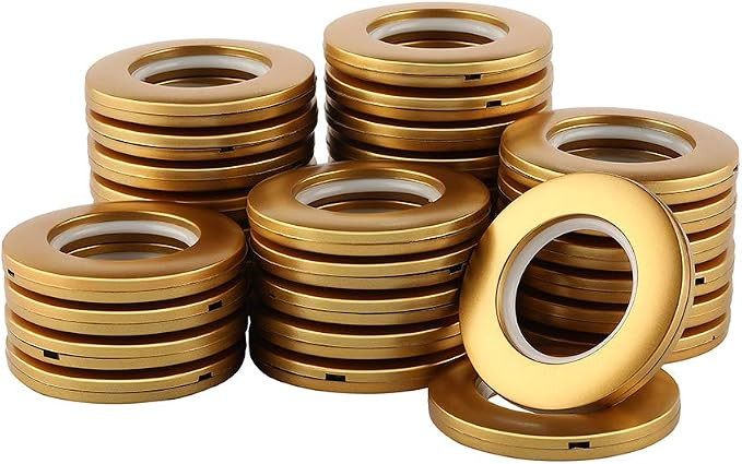 32 Pack Curtain Grommets,DeSS Inner Diameter 1-9/16"(40mm) Curtain Eyelet Rings Nanoscale Low Noi... | Amazon (US)