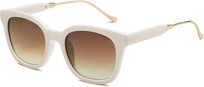 SOJOS Classic Square Polarized Sunglasses for Women Men Retro Trendy UV400 Sunnies SJ2050 | Amazon (US)