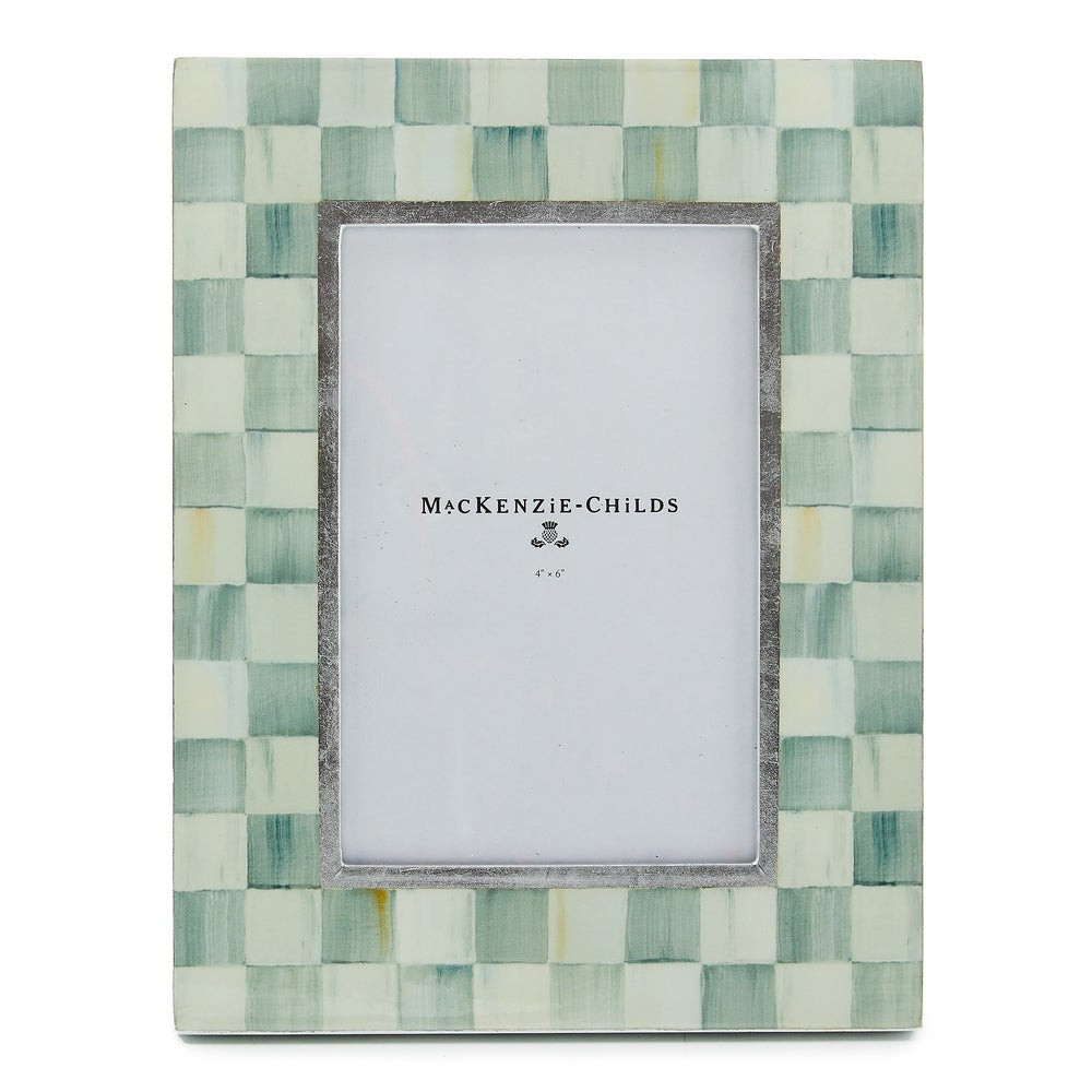 Sterling Check Lacquer 4" x 6" Frame | MacKenzie-Childs