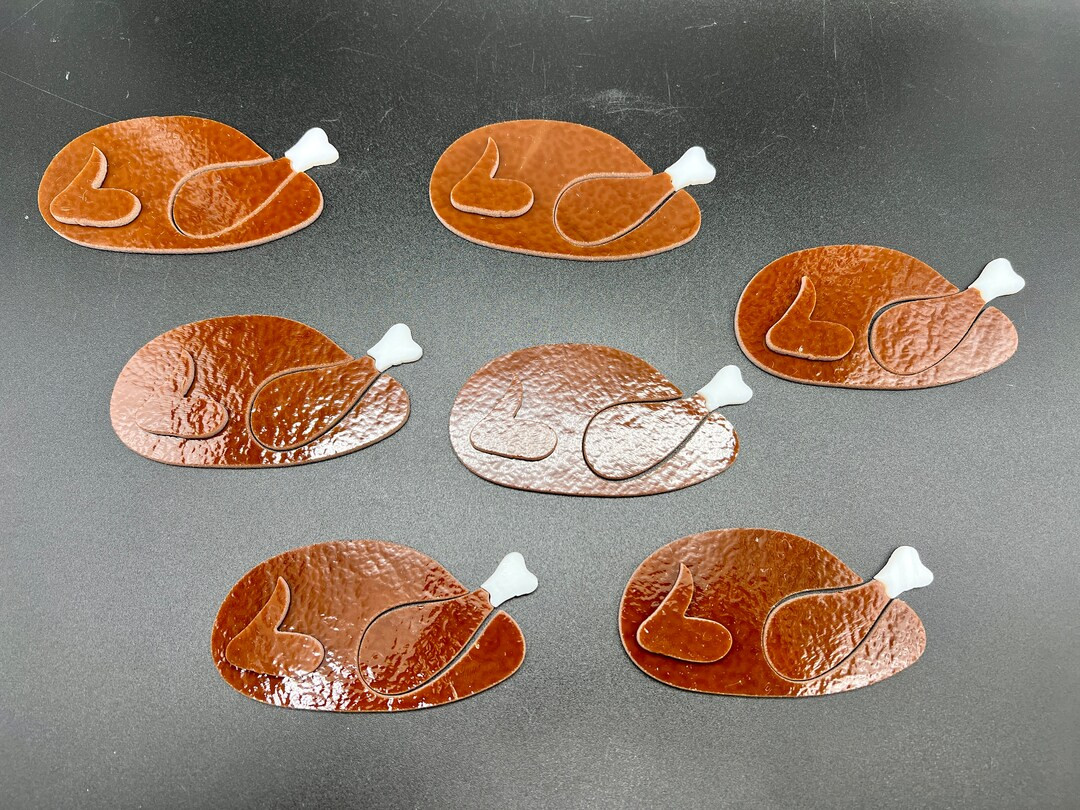 COE90 Roasted Turkey Cut on 3mm Fusible Art Glass 1 Piece. - Etsy | Etsy (US)